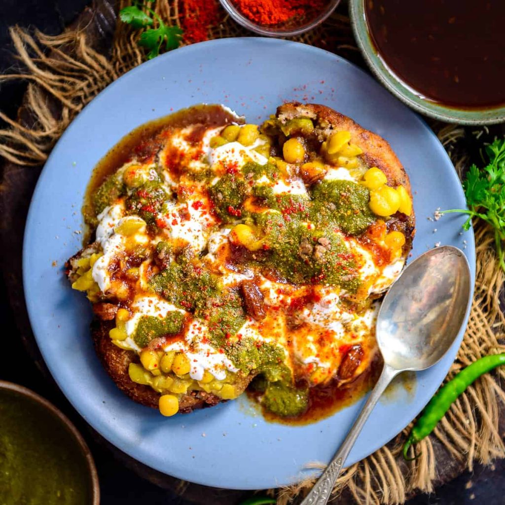 Aloo-Tikki-Chaat